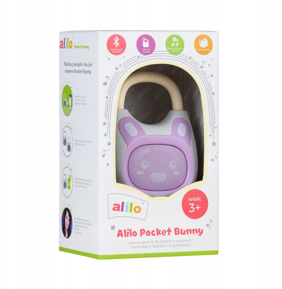 Lavinantis žaislas Alilo Pocket Bunny K1 violetinė+vanilė - PL