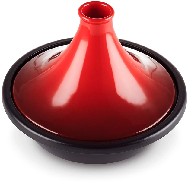 Le Creuset Tagine ketaus, apvalus, Ø 27 cm, indukcinis, kirschrot