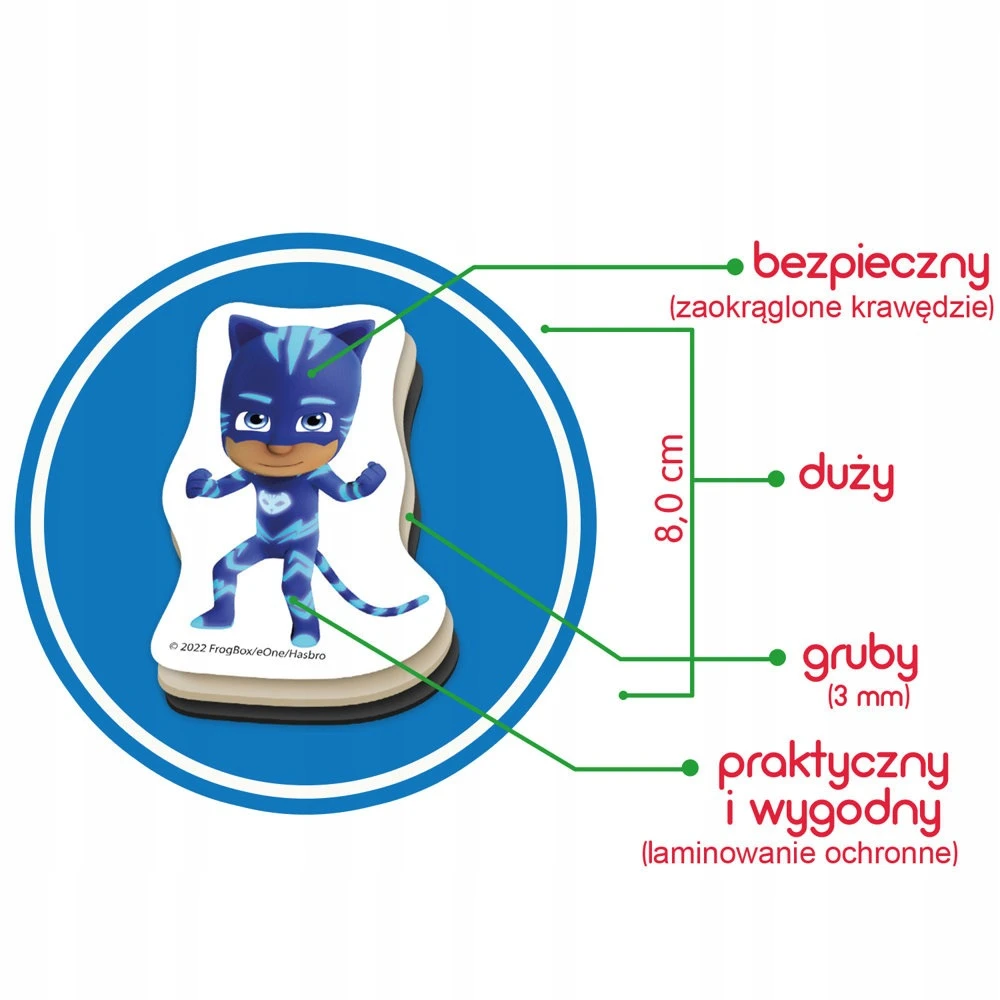 Lean Toys 22 magnesy Piżdżamersi 8x5cm i 3x4cm bezpieczne vaikams od 3 lat