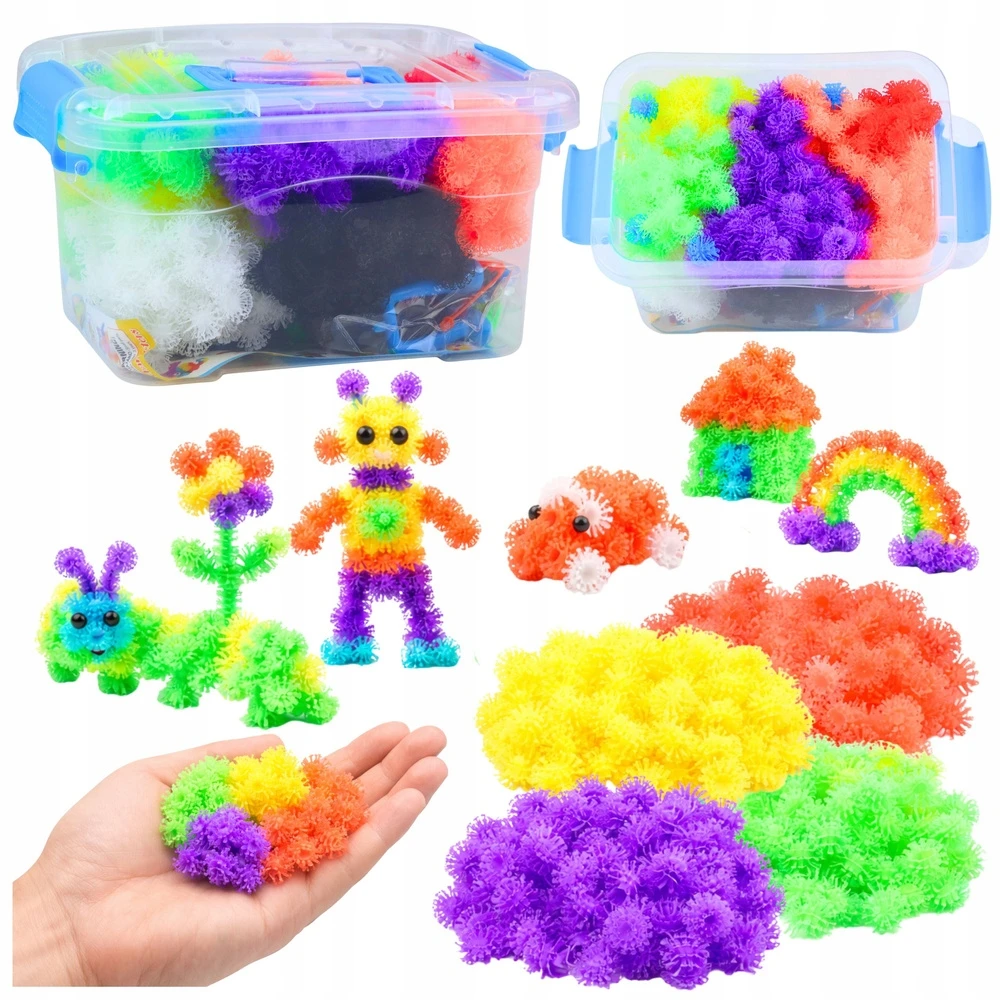 Lean Toys Velcro blokų rinkinys 836 vnt.