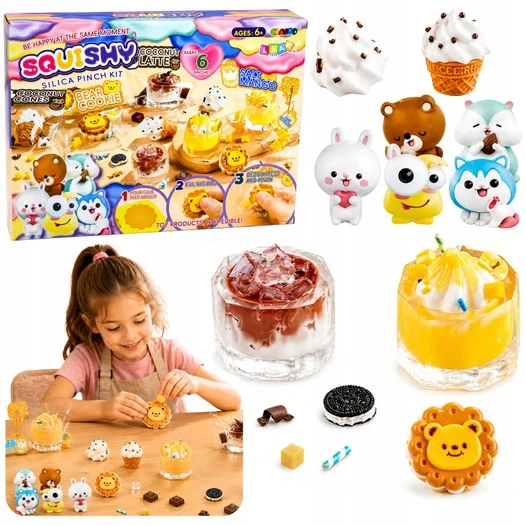 Lean Toys Kūrybinis „squishy“ rinkinys saldumynams ir gėrimams