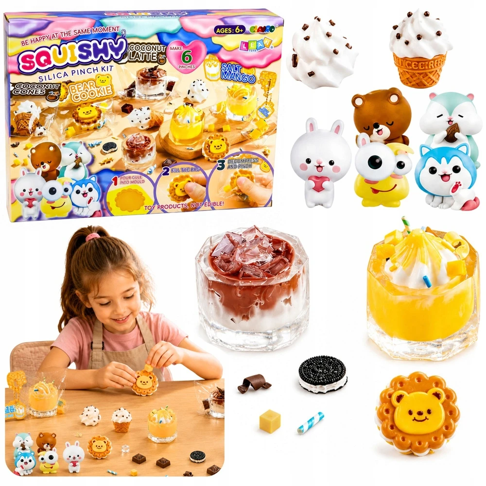 Lean Toys Kūrybinis „squishy“ rinkinys saldumynams ir gėrimams
