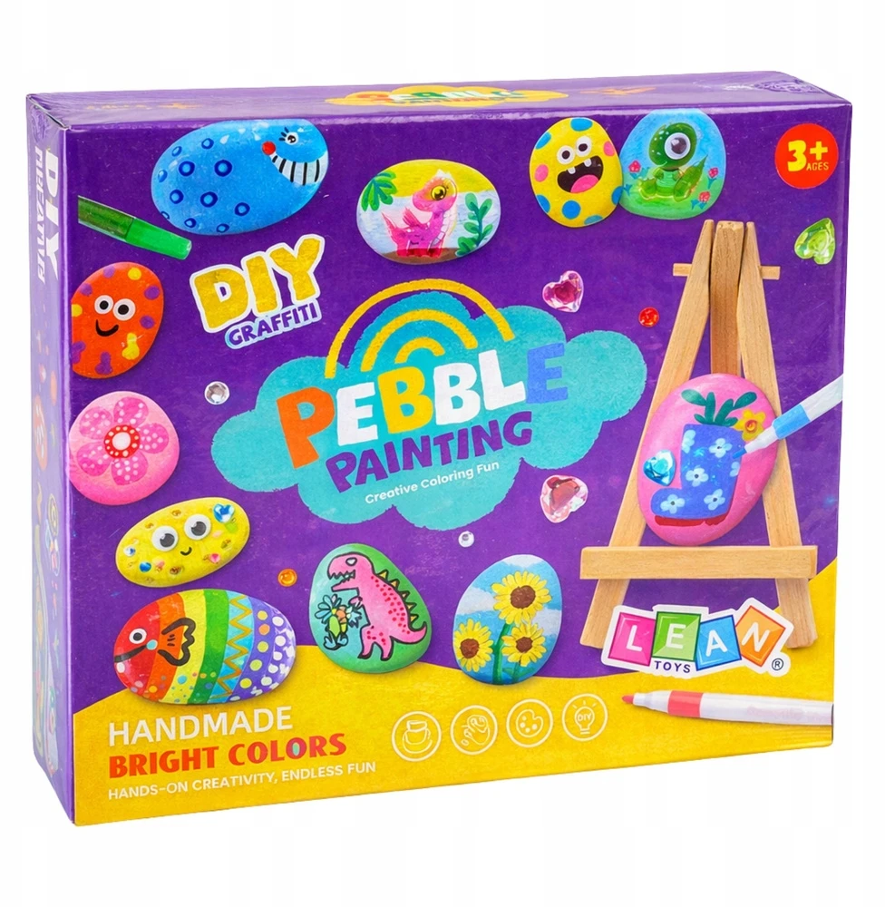 Lean Toys Akmenų tapymo rinkinys