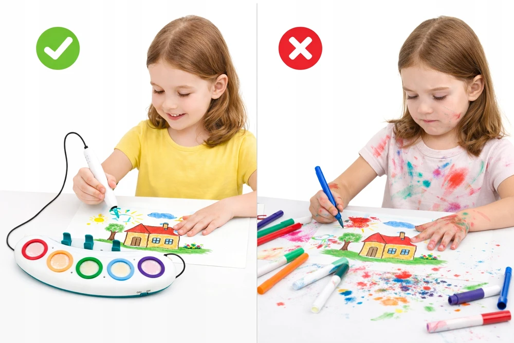 Lean Toys Magic Light Pen piešimo rinkinys 24 vnt.