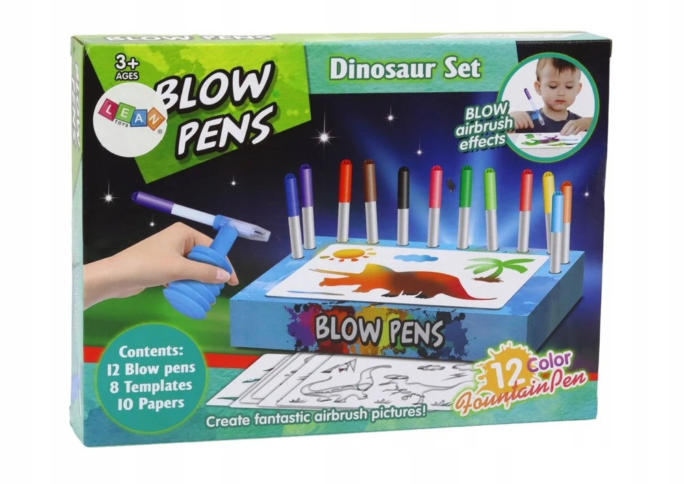 Lean Toys Kūrybinis rinkinys su purškiamais markeriais