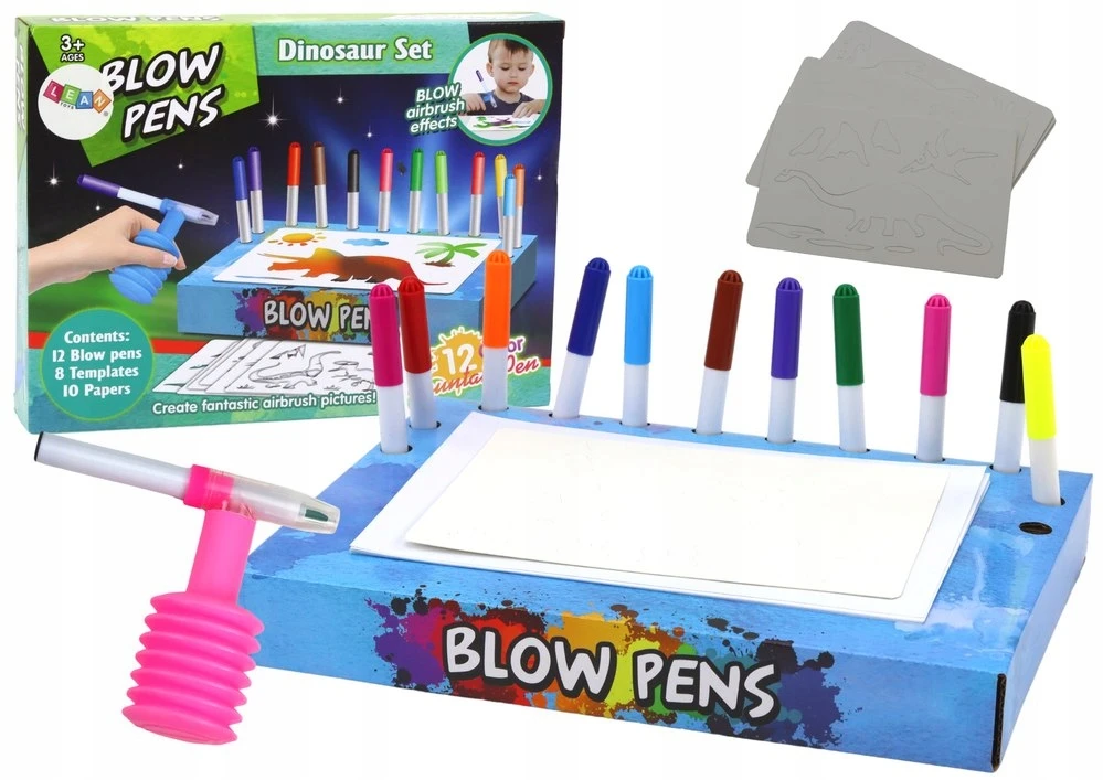 Lean Toys Kūrybinis rinkinys su purškiamais markeriais