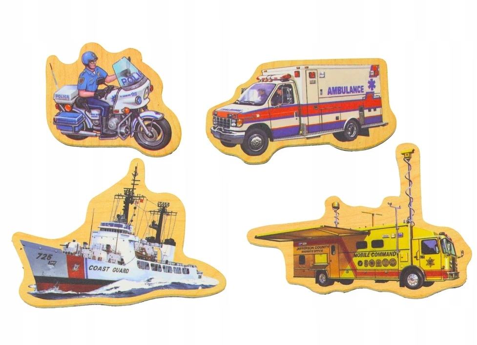 Lean Toys Kūrybingi žaisliniai magnetai, medinės transporto priemonės, mokymasis žaidžiant