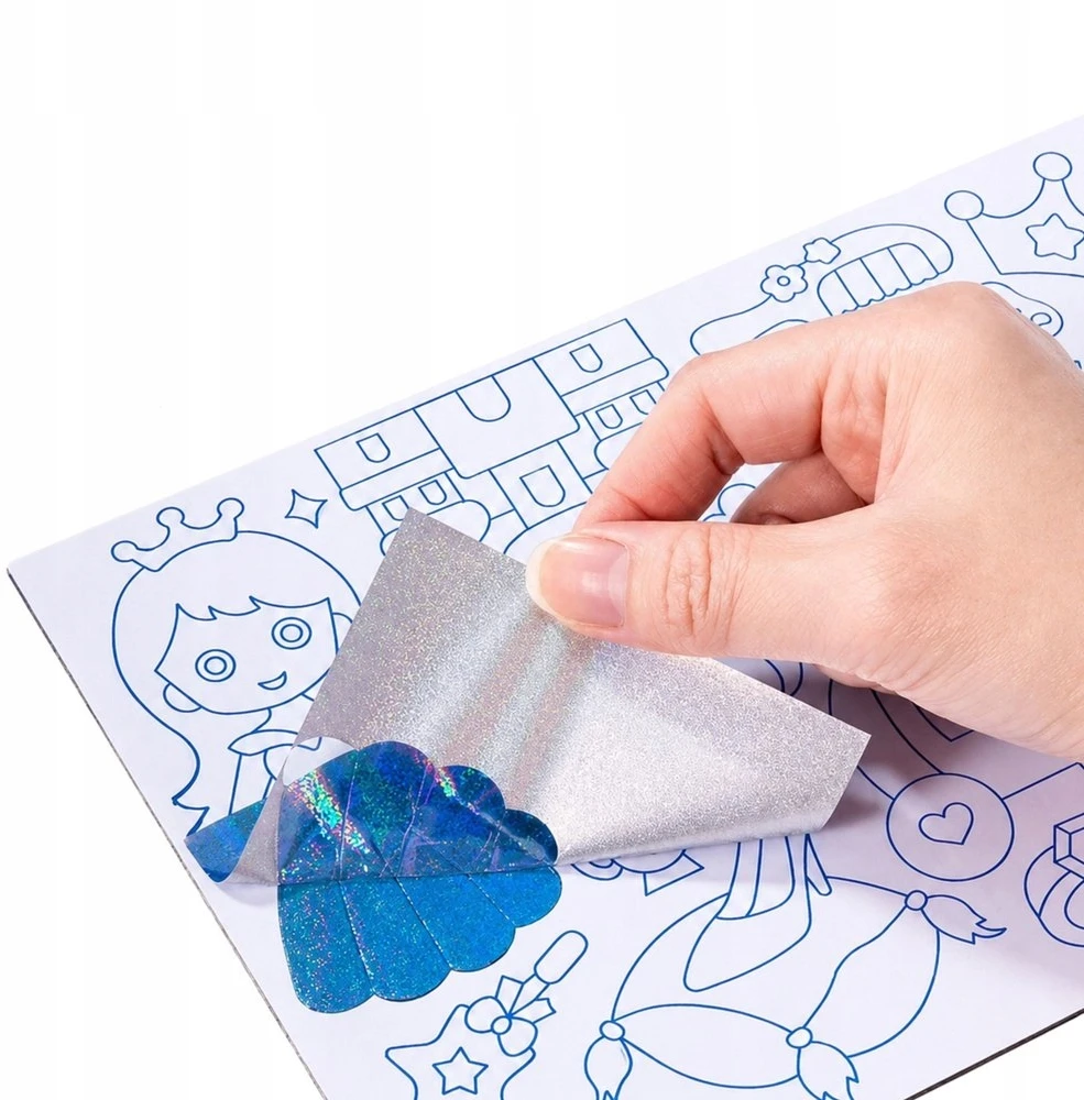 Lean Toys Kūrybinis folijos meno rinkinys „pasidaryk pats“ įklijavimas su blizgia folija