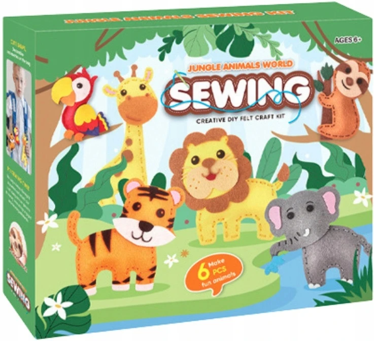 Lean Toys Kūrybinis siuvimo rinkinys 6vnt.