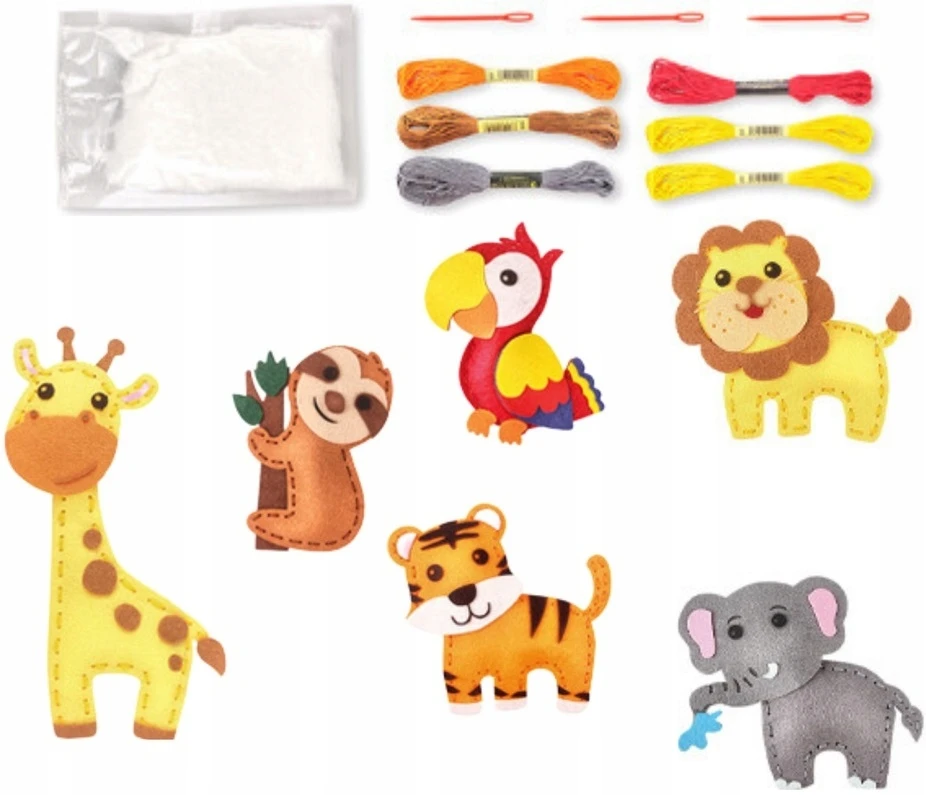 Lean Toys Kūrybinis siuvimo rinkinys 6vnt.