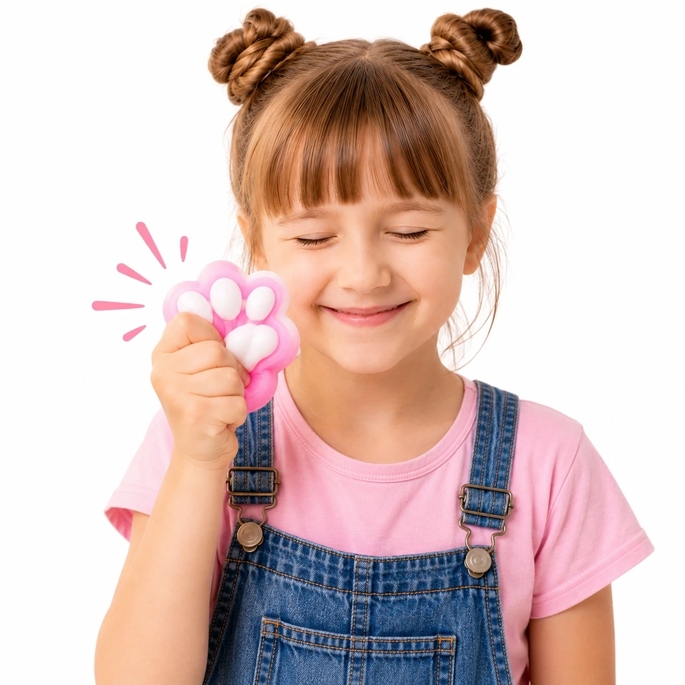 Lean Toys Squishy rinkinys Katės pėdutė 44 vnt.