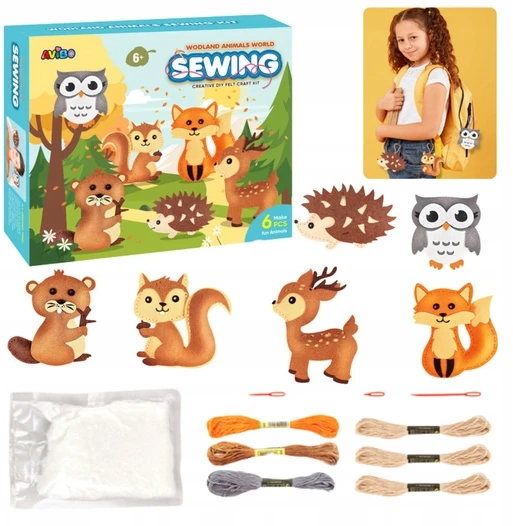 Lean Toys Kūrybinis siuvimo rinkinys 6vnt