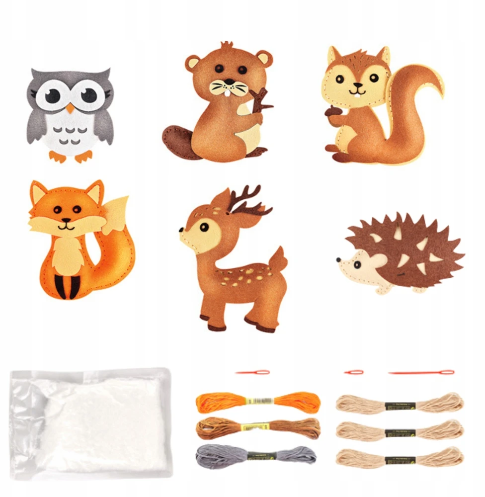 Lean Toys Kūrybinis siuvimo rinkinys 6vnt
