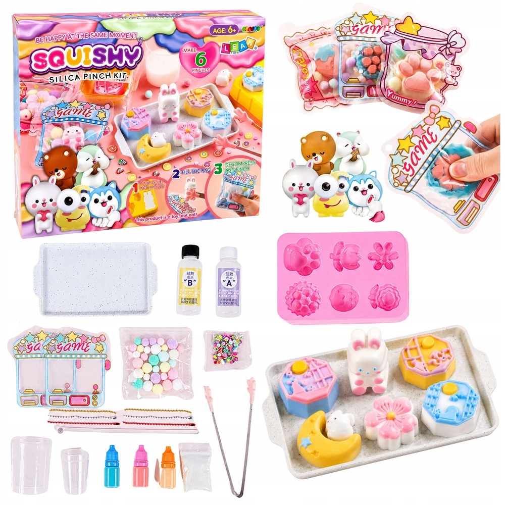 Lean Toys Kūrybinis „Squishy“ rinkinys kiškučiams ir desertams