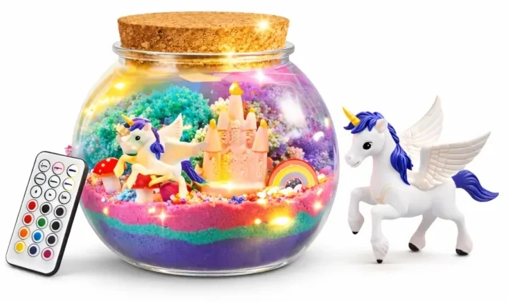 Lean Toys Vienaragio terariumo rinkinys su LED lempa ir nuotolinio valdymo pultu