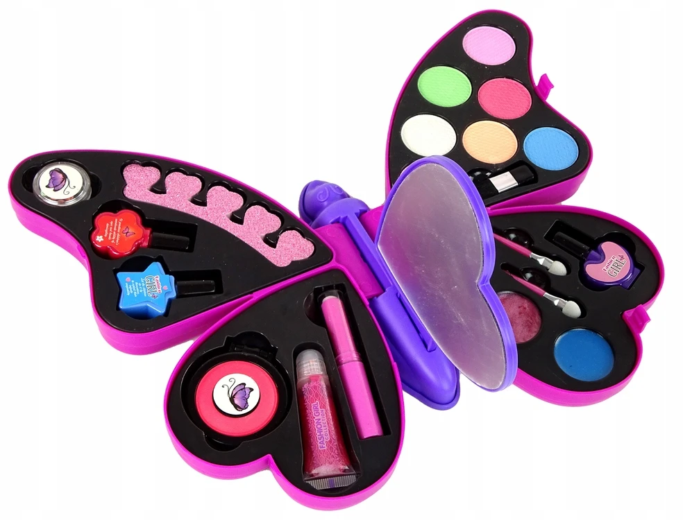 Lean Toys Makiažo ir nagų priežiūros rinkinys vaikams Drugelis LeanToys, 1 vnt.