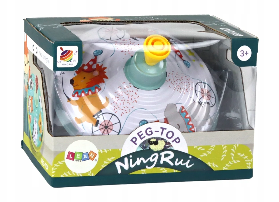 Lean Toys METALAS VERTI GYVŪNUS DIDELIS besisukantis klasikinis NELAIKUS žaislas
