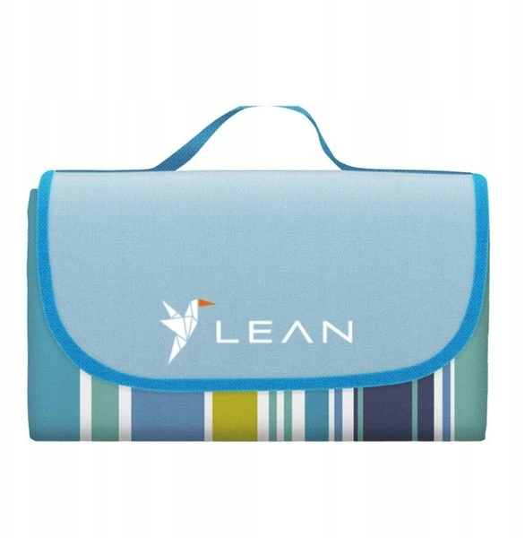 Lean Toys Pikniko paplūdimio pledas sulankstomas kempingo kilimėlis LEAN 150x200cm neperšlampami raštai