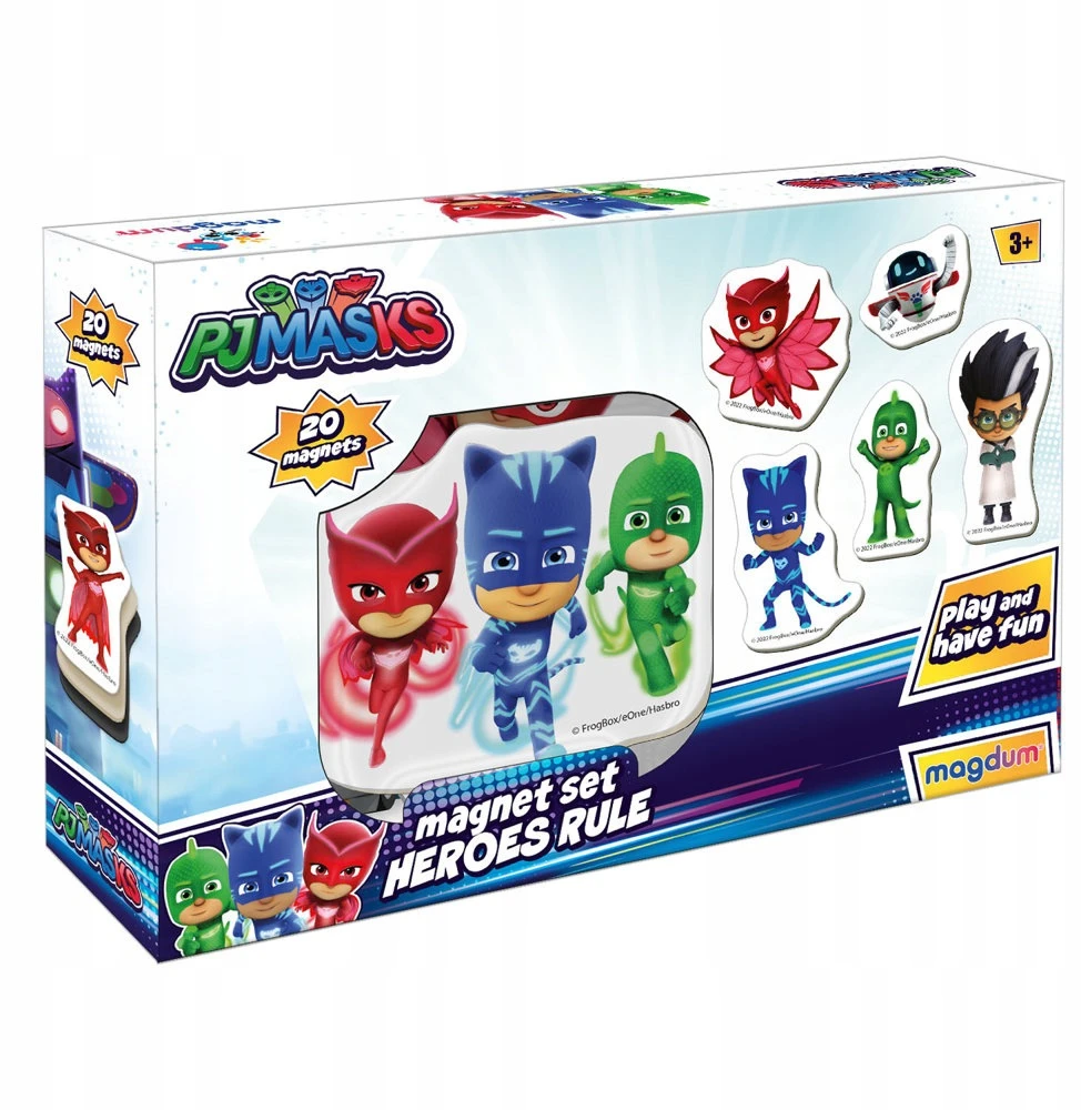Lean Toys Rinkinys Magnesów Pidżamersi Pjmasks ME 5031-32