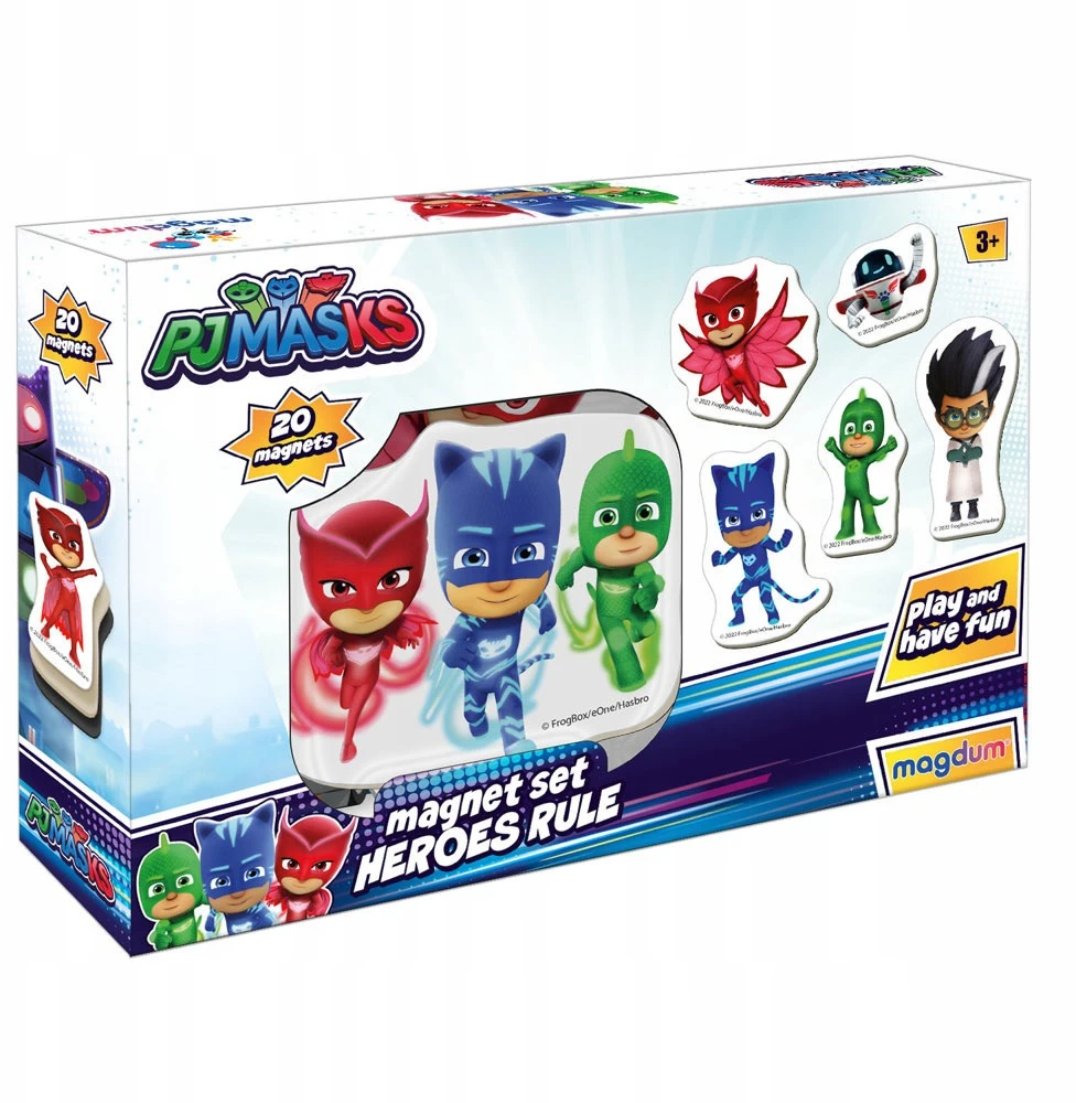Lean Toys Rinkinys Magnesów Pidżamersi Pjmasks ME 5031-32