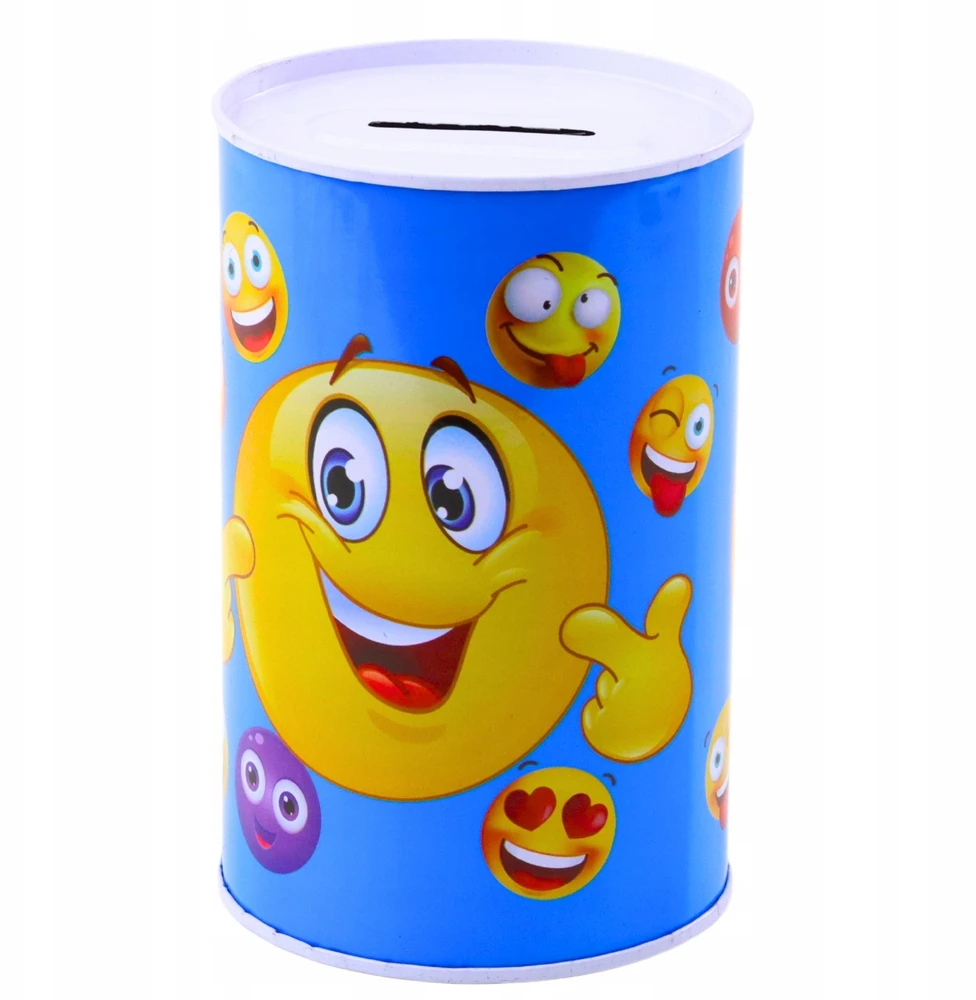 Lean Toys Vaikiška metalinė taupyklė su emoji