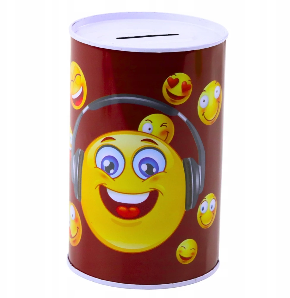 Lean Toys Vaikiška metalinė taupyklė su emoji