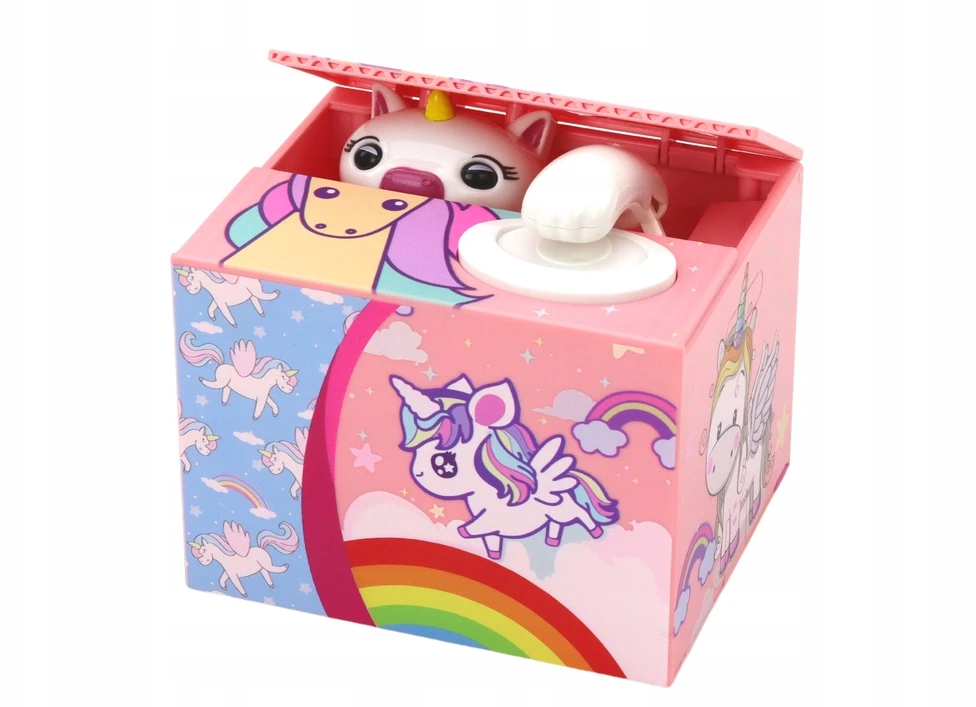 Lean Toys Vienaragių taupyklė su muzikine funkcija