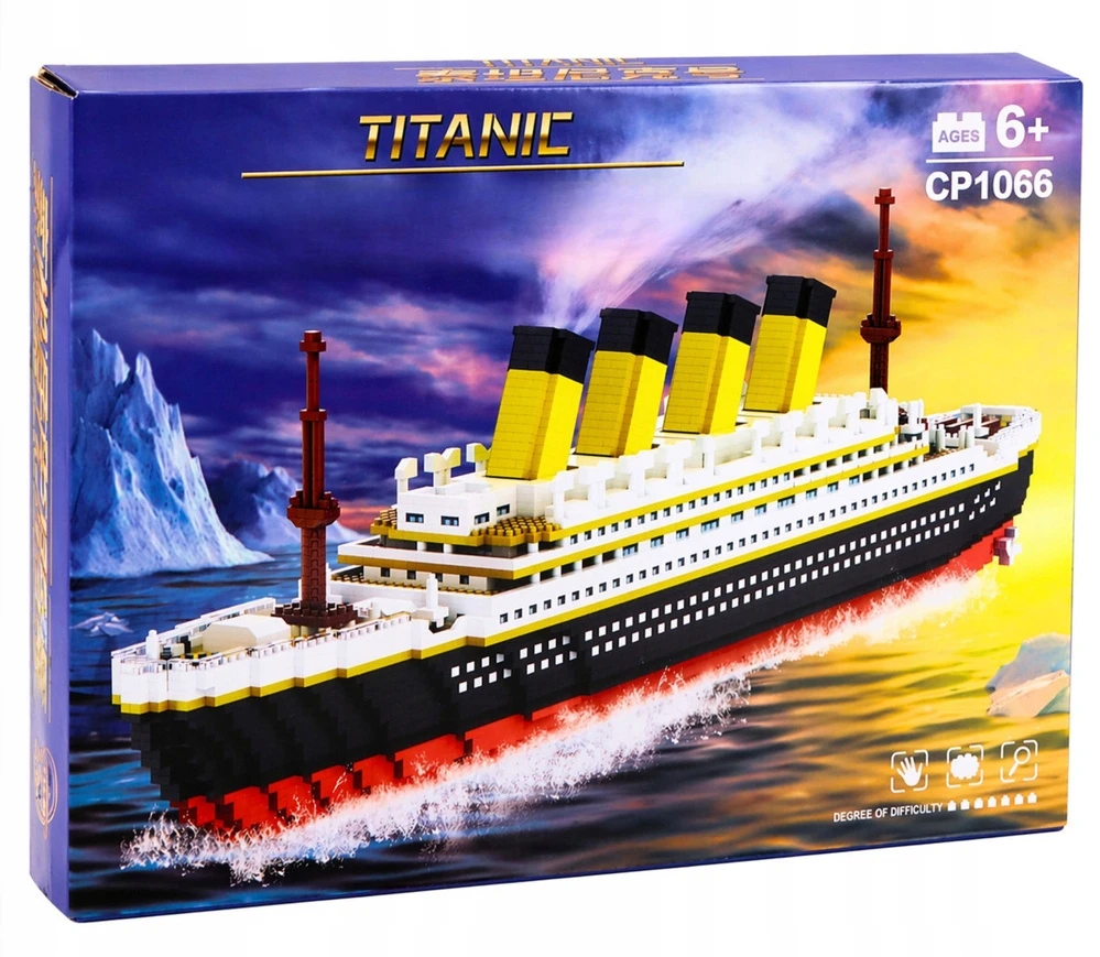 Lean Toys TITANIKO LAIVO KONSTRUKCIJOS BLOKAI 3327 ELEMENTAI DIDELIS MODELIS