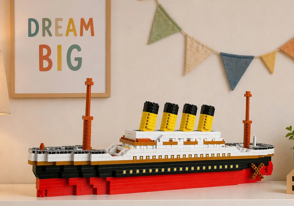Lean Toys TITANIKO LAIVO KONSTRUKCIJOS BLOKAI 3327 ELEMENTAI DIDELIS MODELIS