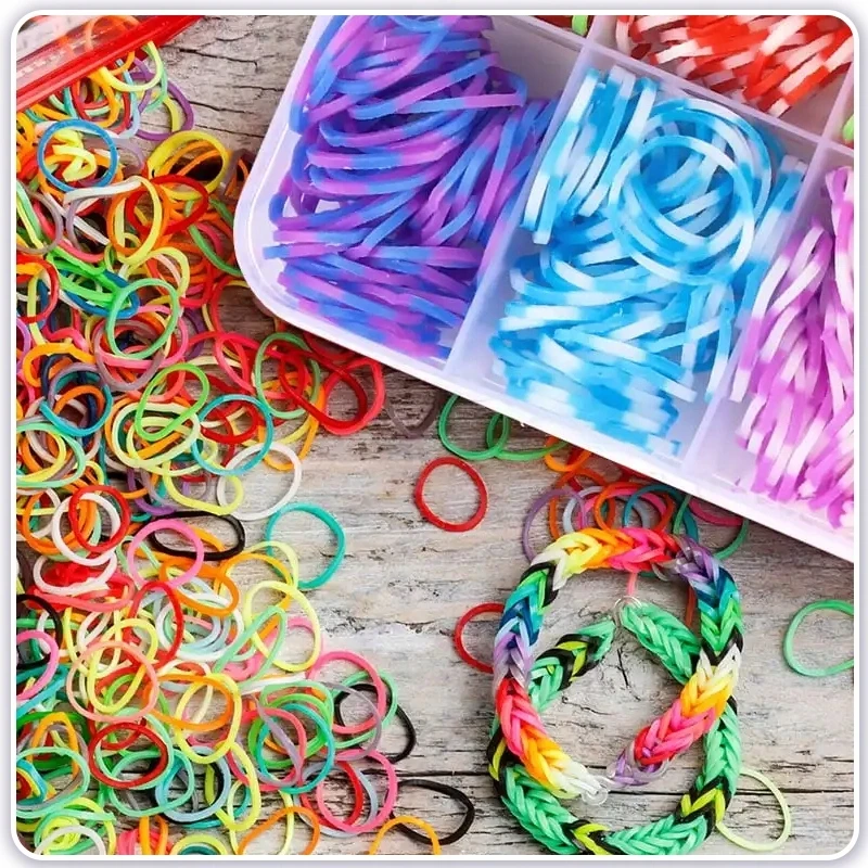 Lean Toys Gumelių Rinkinys Apyrankėms Kurti, 4500 vnt.