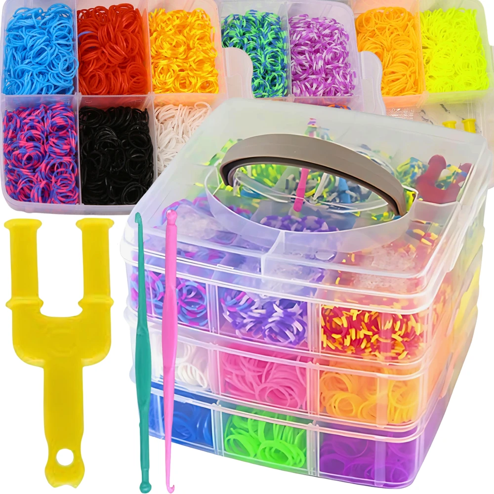 Lean Toys Gumelių Rinkinys Apyrankėms Kurti, 4500 vnt.