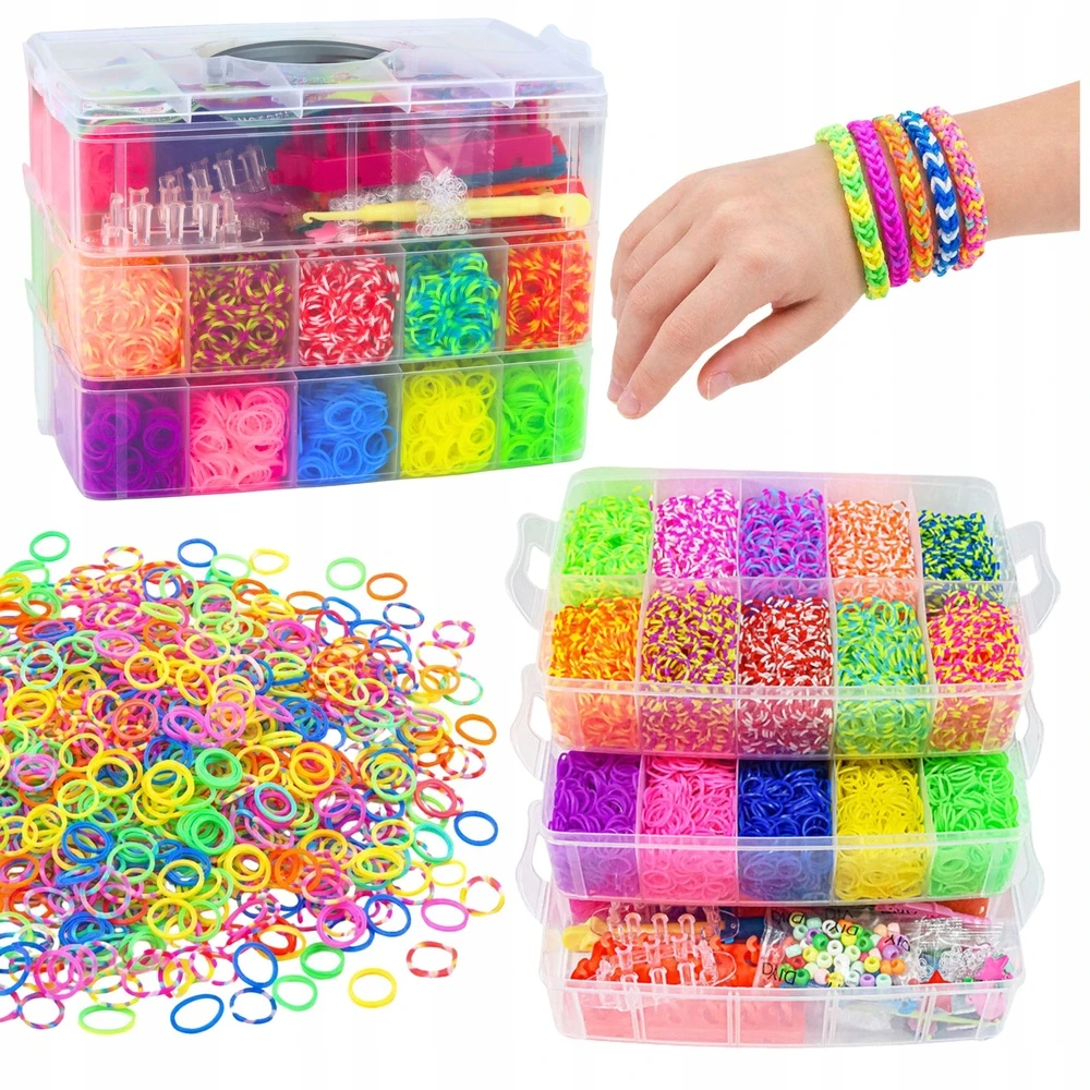 Lean Toys Apyrankių gamybos rinkinys 15 000 vnt.