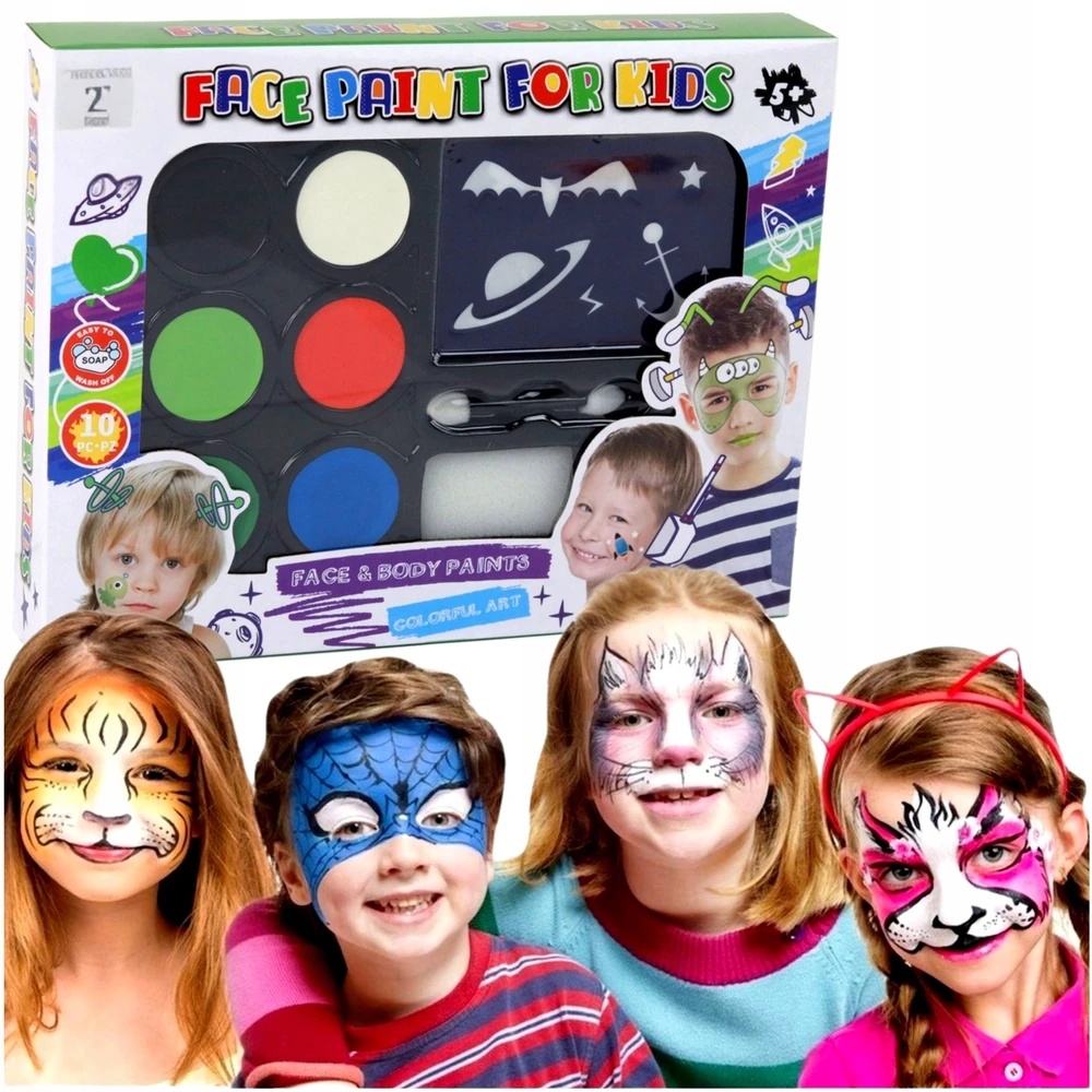 Lean Toys Veido dažymo rinkinys vaikams Leans Toys Face Paint, 1 vnt.
