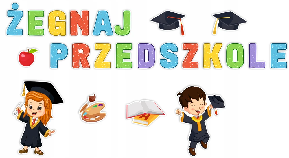 Learnhow BAIGIMO MOKYKLOS PAPUOŠIMAS - ATSVEIKINIMAS DARželis (24 elementai) DIDELIS