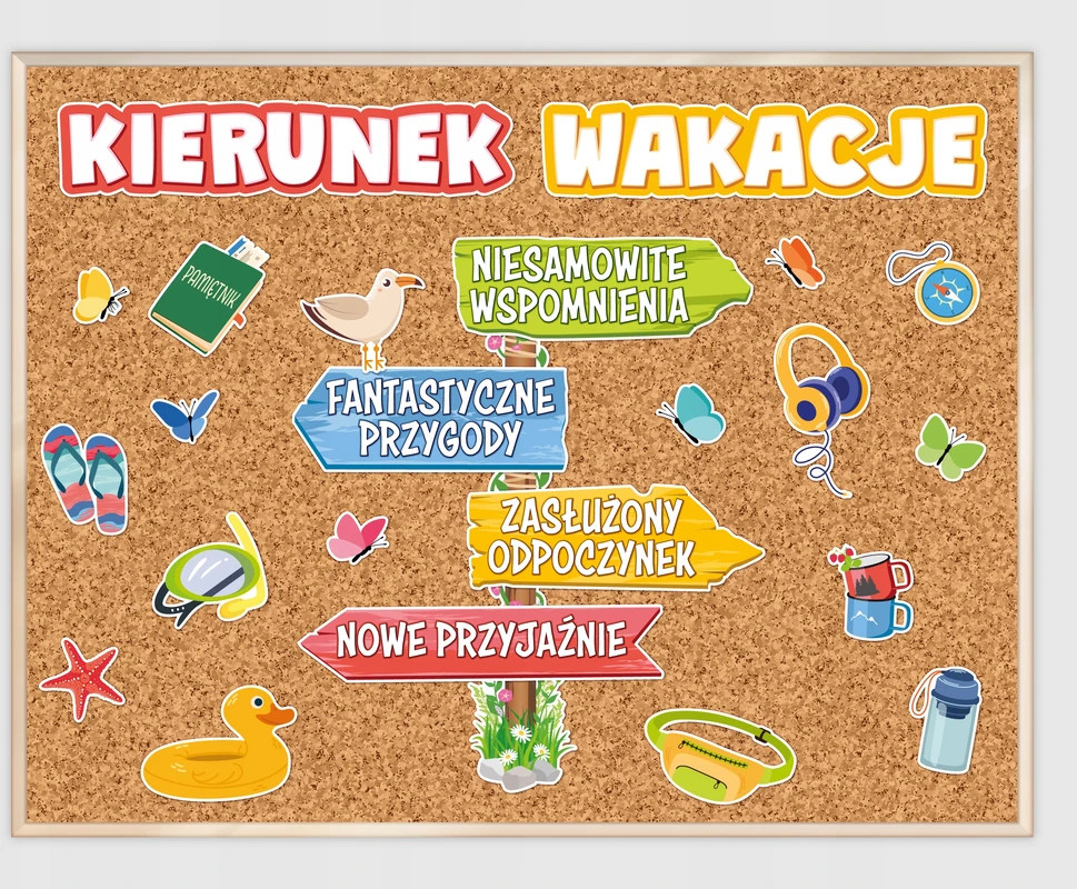 Learnhow DEKORACJA NA ZAKOŃCZENIE ROKU SZKOŁA - KIERUNEK WAKACJE DROGOWSKAZ (XXL)