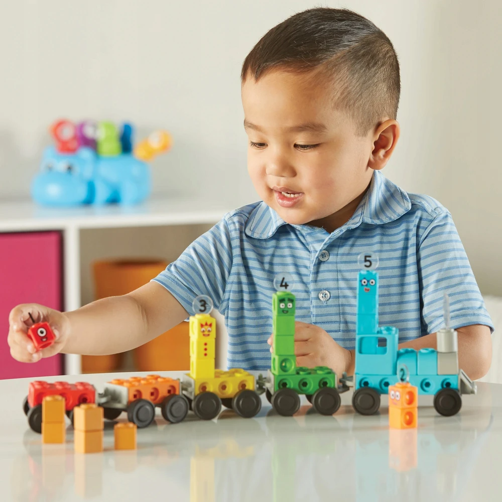 Learning Resources - Rinkinys aktywności MathLink su kostkami Numberblocks - Pociąg pośpieszny