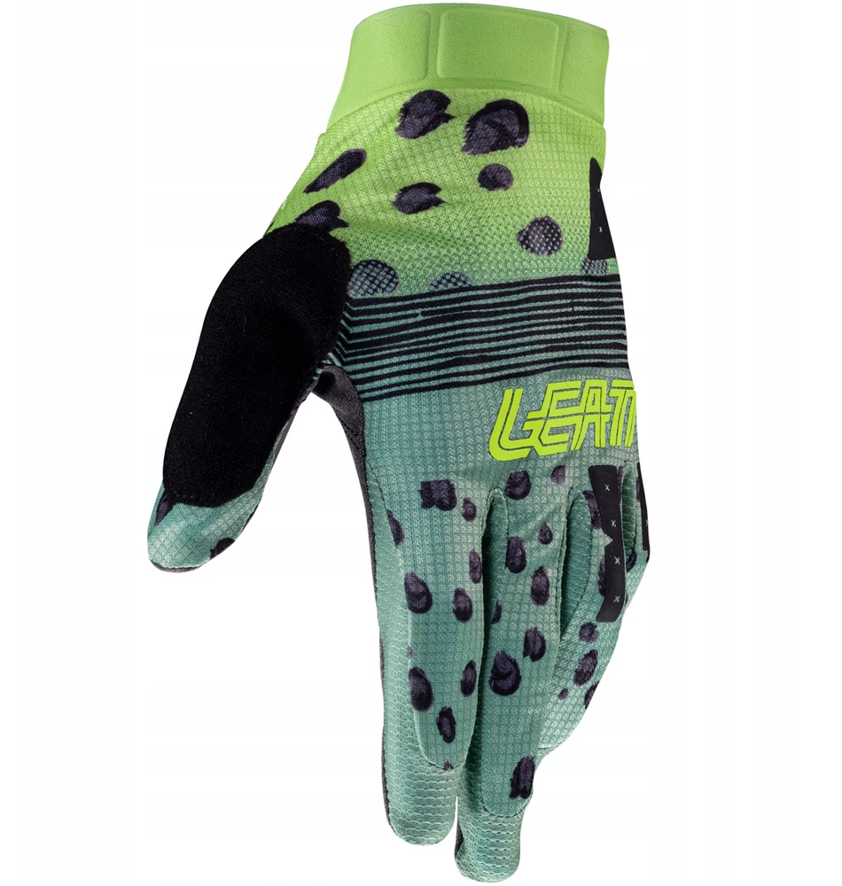 LEATT Glove MTB 1.0 GripR dviračių pirštinės, žalios, M dydis