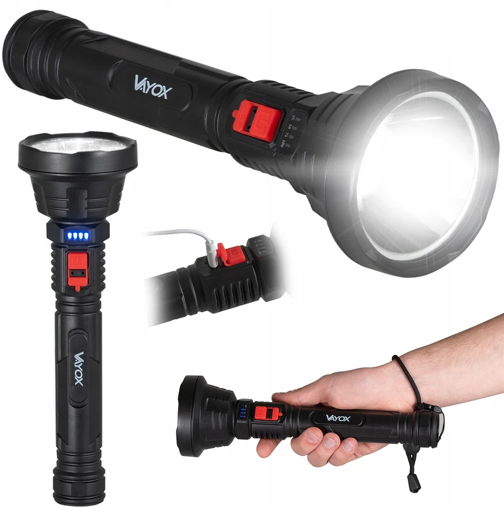 LED 3W įkraunamas prožektorius 120lm VA0080 Vayox