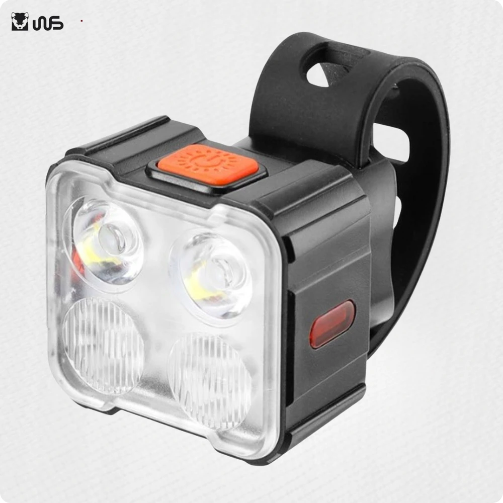 LED DVIRAČIO LIGHT USB C RINKINYS, skirtas priekyje ir gale, vandeniui atsparus priekinis galinis
