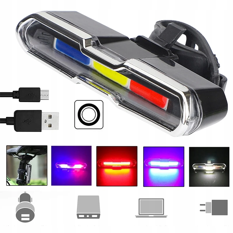 Led dviračio šviesos paspirtukas, galingas USB dviračio žibintas