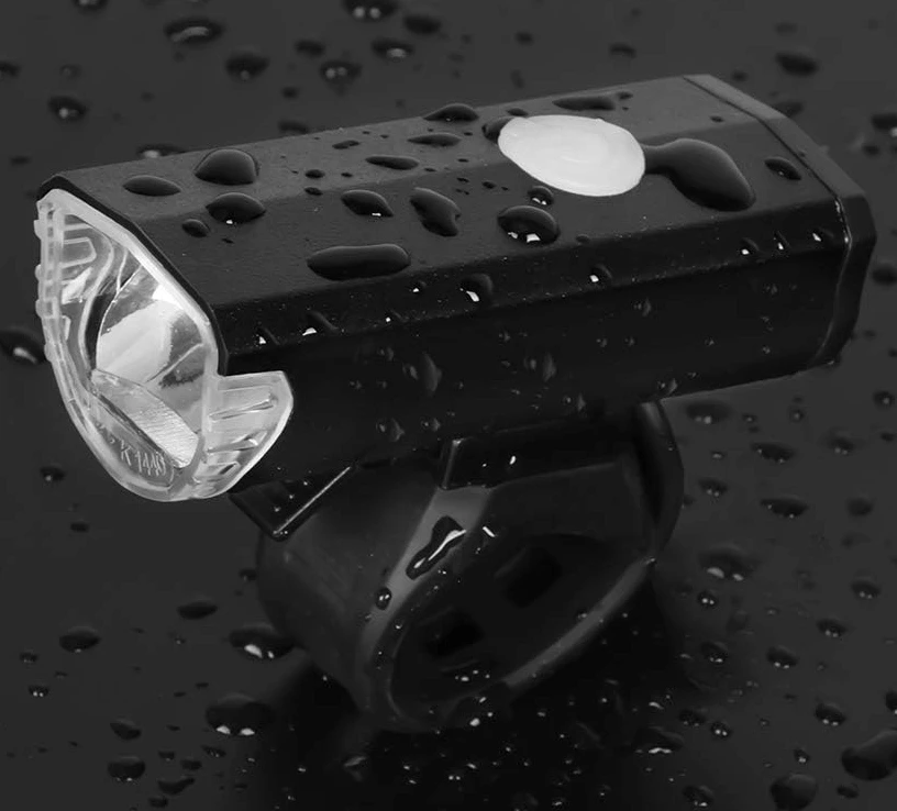 LED dviračio žibintai 2x USB priekinis galinis tvirtas vandeniui atsparus rinkinys 300lm CEree