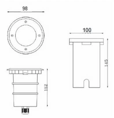 Bona Electrica LED grindinio šviestuvas 001 light (GU10)