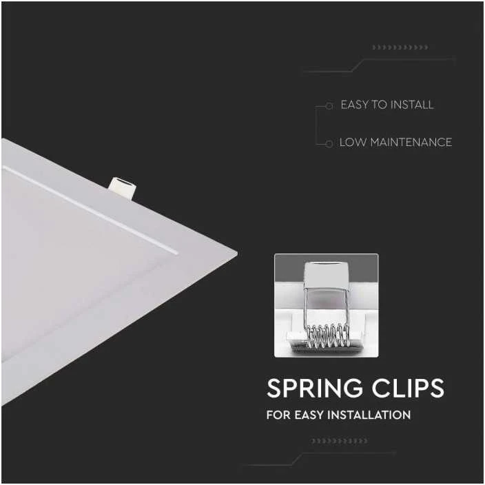 18W LED įleidžiama panelė, balta, 2700K, su maitinimo šaltiniu