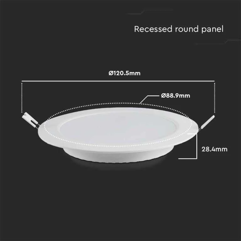 V-tac 6W LED įleidžiama panelė, balta, 3000K