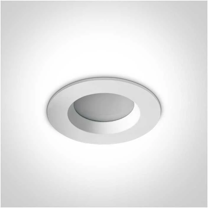 7W LED įleidžiamas šviestuvas, baltas, 3000K, 10107B/W/W