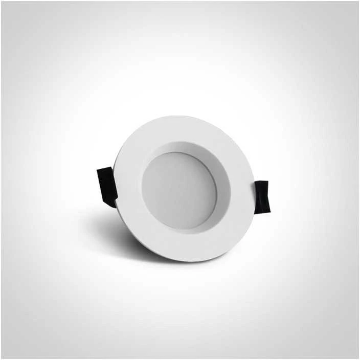 7W LED įleidžiamas šviestuvas, baltas, 3000K, 10107B/W/W