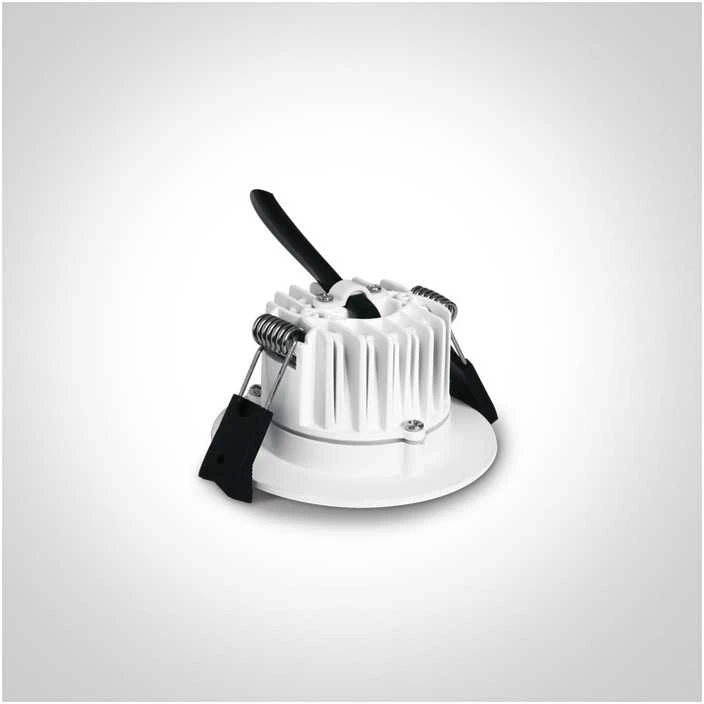 7W LED įleidžiamas šviestuvas, baltas, 3000K, 10107B/W/W