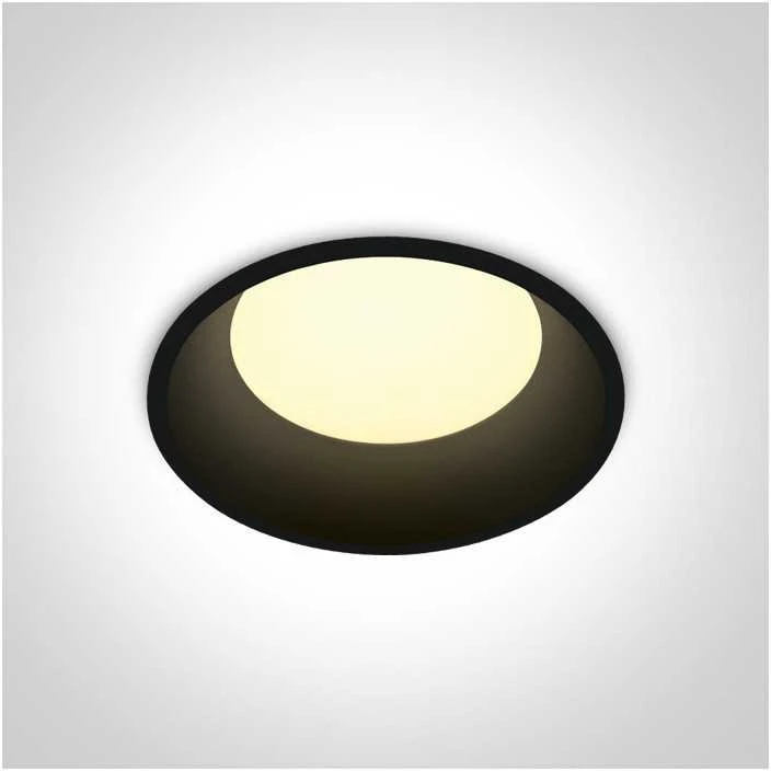 12W LED įleidžiamas šviestuvas, juodas, 3000/4000/5000K, 10109D/B/V