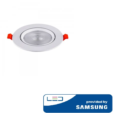 10W LED įleidžiamas šviestuvas V-TAC, 4000K (natūraliai balta), SAMSUNG LED chip