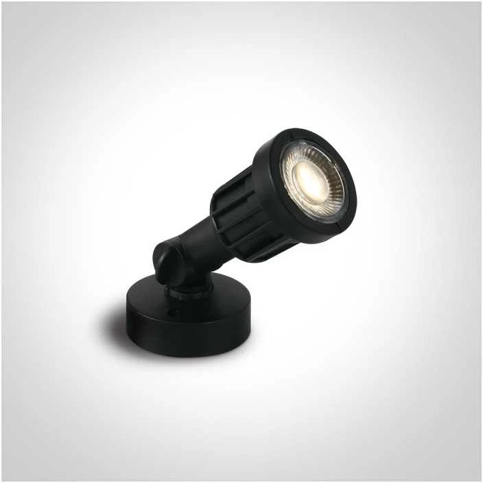 5W LED įsmeigiamas sodo šviestuvas, juodas, 3000K, 7070/W